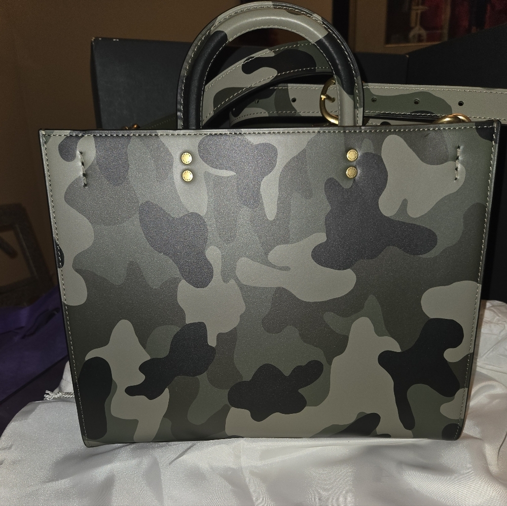 Coach Rogue Camouflage Print Tote with Gold Hardware - Picture 2 of 16